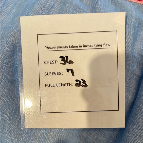 Blue and Red Puff Sleeve Smocked Blouse by TALBOTS Petites - Picture 6 of 6